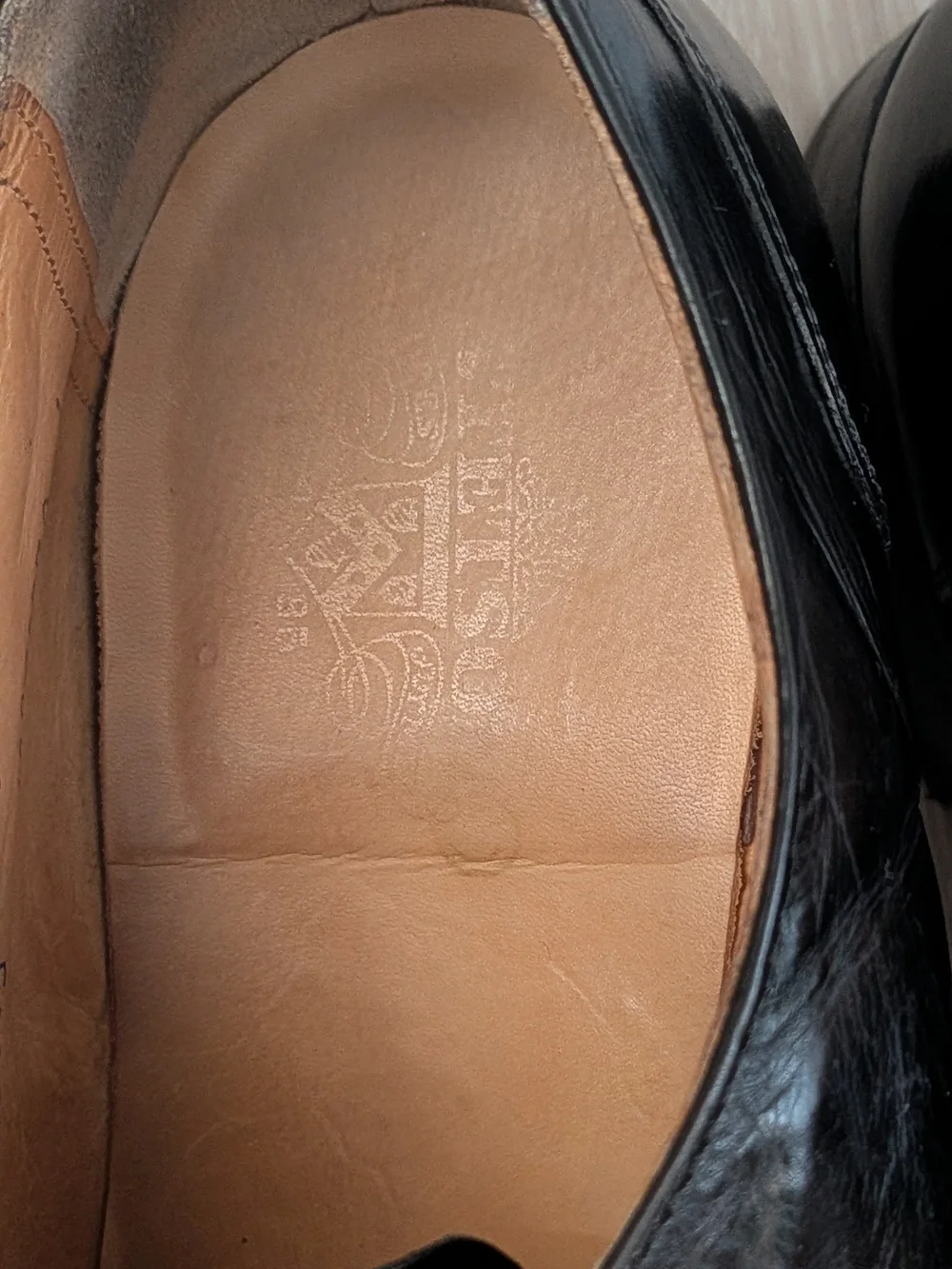 Vintage 1980s Stetson Plain-toe Oxford 10.5 EEE Black GUC Rare Wide